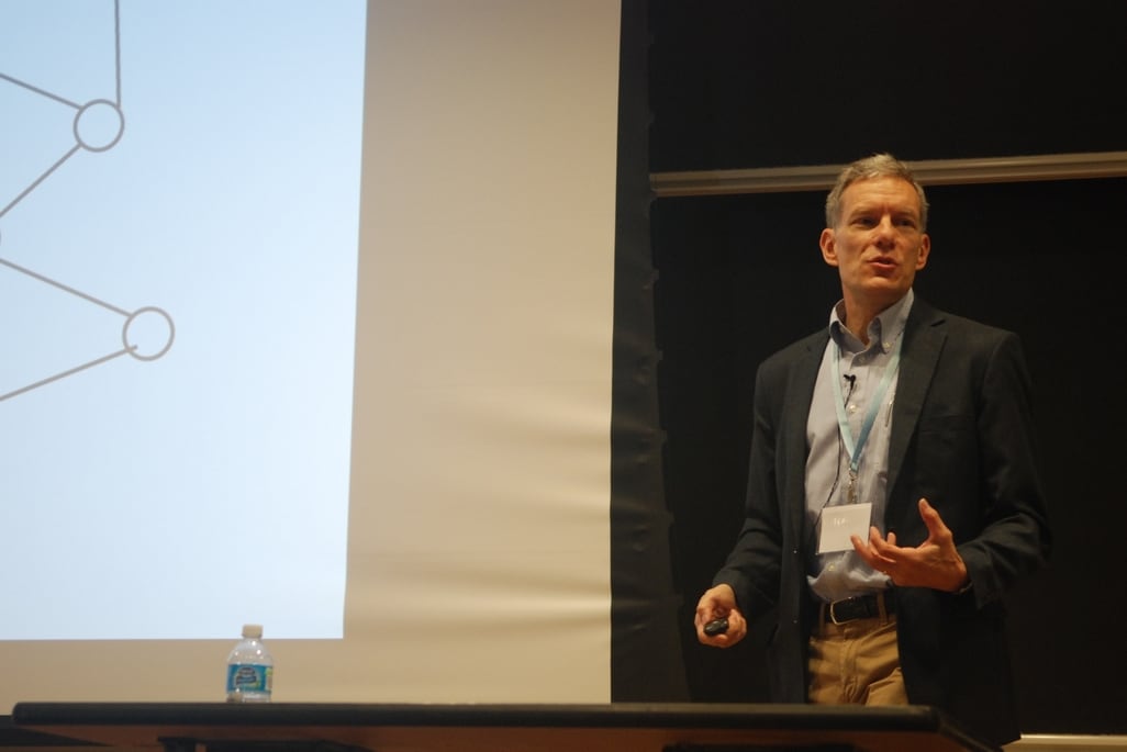 SIOE conference photo: Matthew Jackson at SIOE 2017.