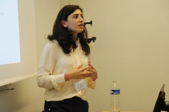 SIOE conference photo: Raffaella Sadun presenting at SIOE.