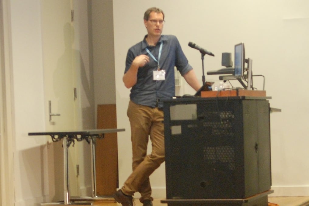 SIOE conference photo: Duncan Watts at SIOE 2017.