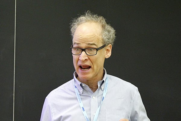 SIOE conference photo: Daniel Berkowitz at SIOE 2017.